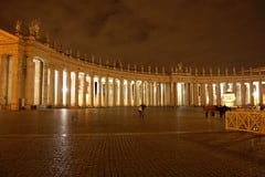 St. Peter Square night impressions