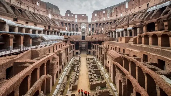 The Construction of the Colosseum in Rome