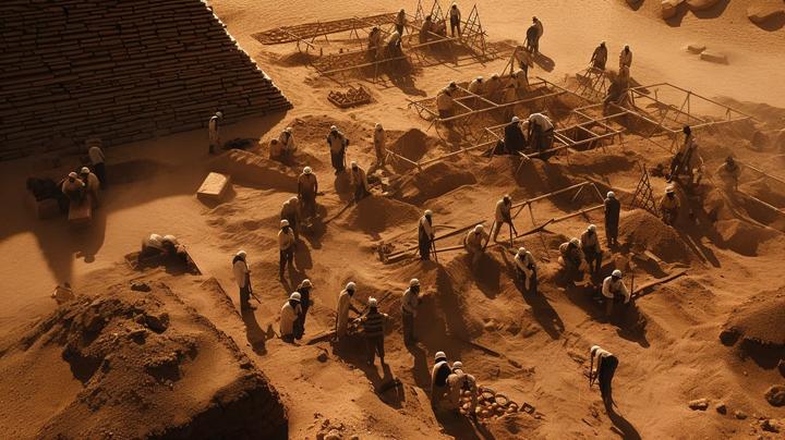 Construction of the Great Pyramids of Giza