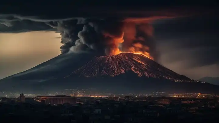 The Eruption of Mount Vesuvius and the Destruction of Pompeii