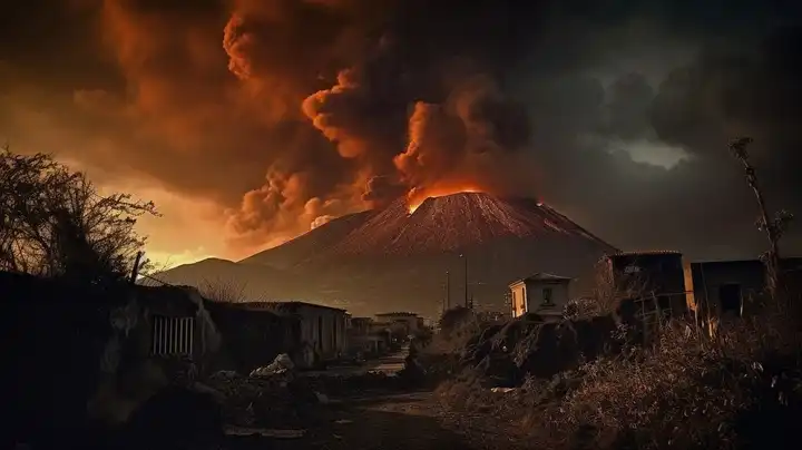 The Eruption of Mount Vesuvius and the Destruction of Pompeii