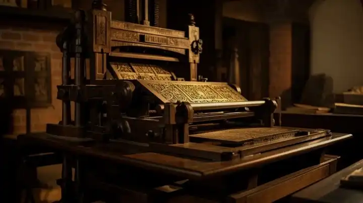 The Invention of the Printing Press by Johannes Gutenberg