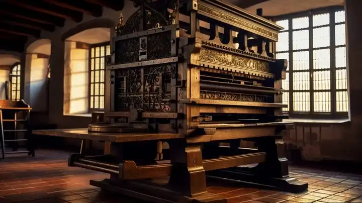 The Invention of the Printing Press by Johannes Gutenberg