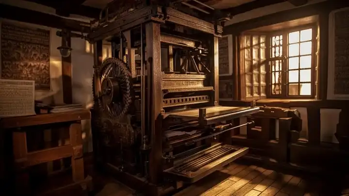 The Invention of the Printing Press by Johannes Gutenberg