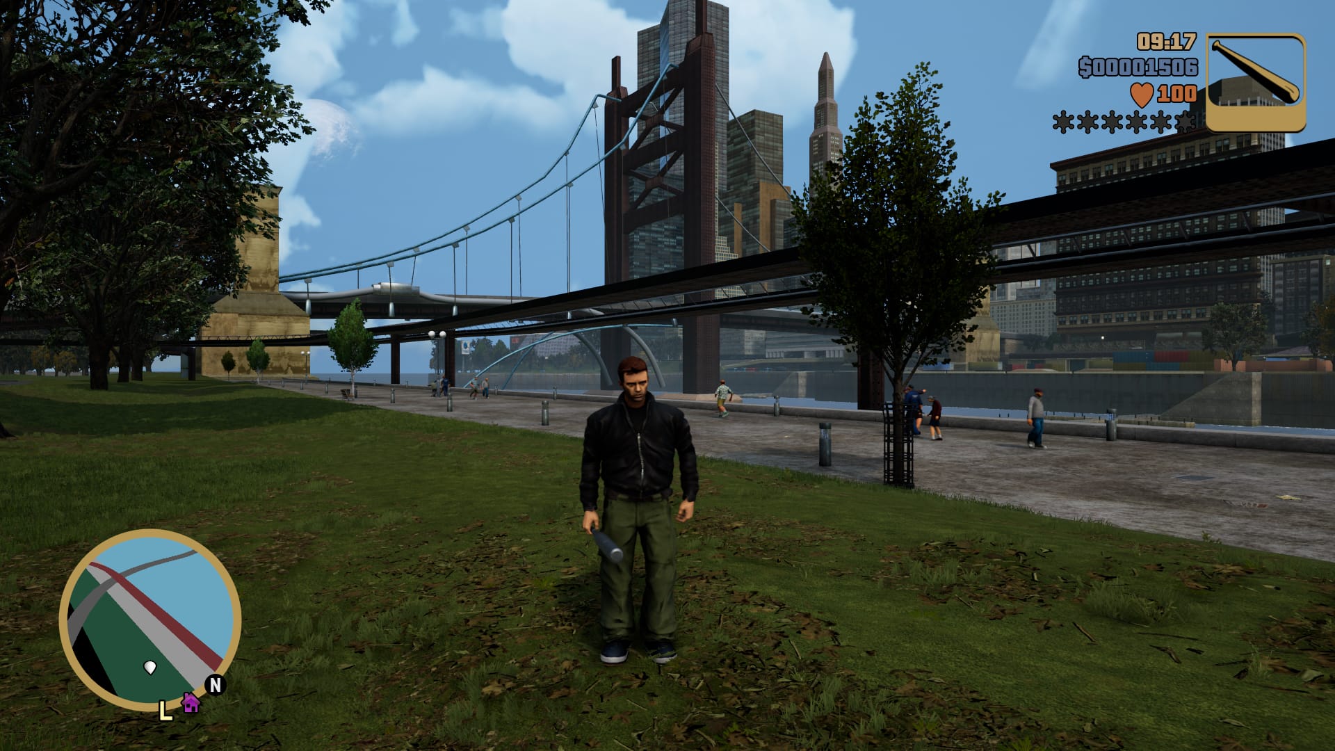 Grand Theft Auto III PC Screenshot, Release 2002, Spielfigur in Liberty City