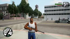 Grand Theft Auto San Andreas Screenshot auf Xbox, Veröffentlichung 2005